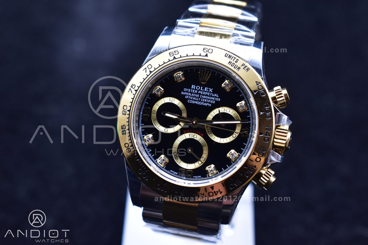 Daytona 116503 BTF 1:1 Best Edition 904L SS Case and Bracelet Black Diamonds Dial SA4130